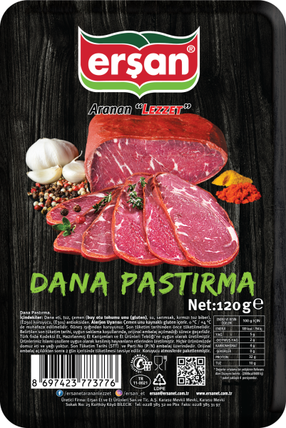 Di̇li̇mli̇ Seçme Pastırma 120 Gr